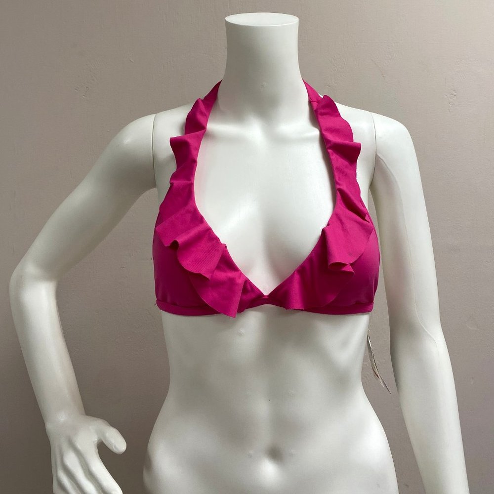 Ralph Lauren Fuscia Bikini Top Size S  NWT